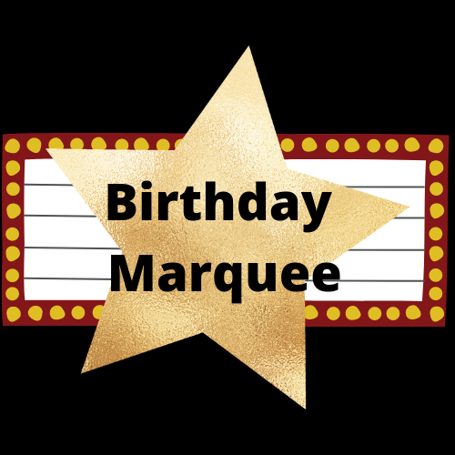 Birthday Marquee